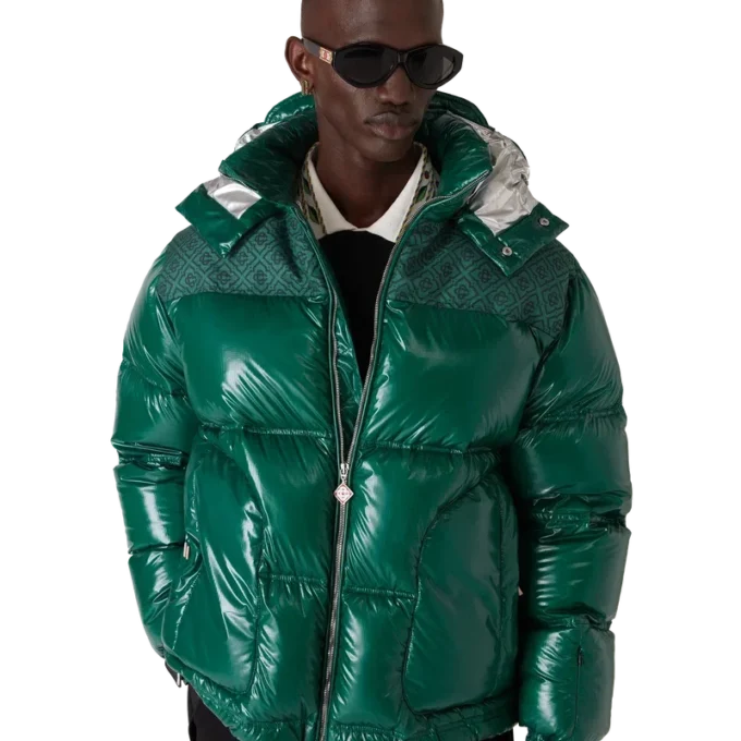 Naylon Puffer Aşağı Ceket Naylon Puffer Aşağı Ceket