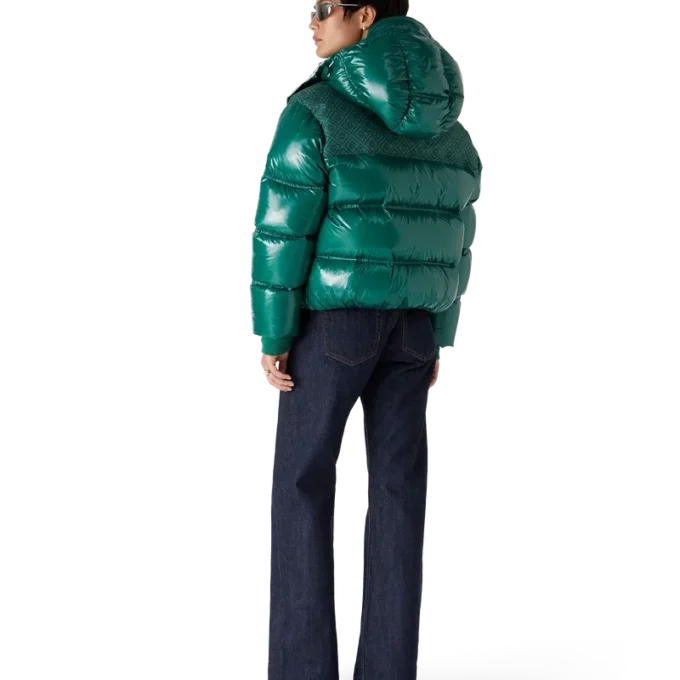 Naylon Puffer Aşağı Ceket Naylon Puffer Aşağı Ceket