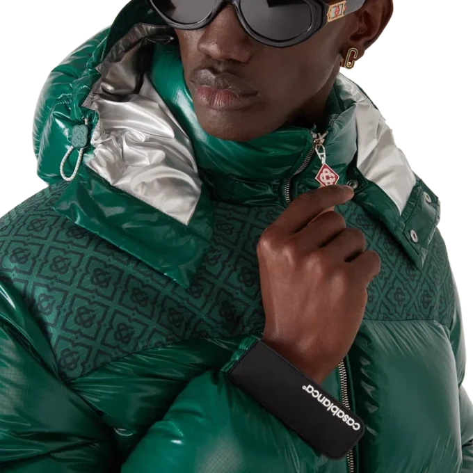 Naylon Puffer Aşağı Ceket Naylon Puffer Aşağı Ceket