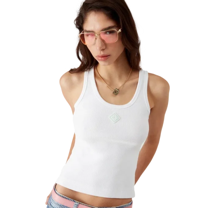 Nervürlü Jersey Tank Top