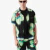 Orchid Glitch Kısa Kollu İpek Gömlek Orchid Glitch Kısa Kollu İpek Gömlek