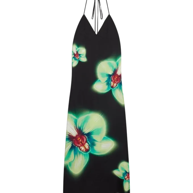 Orchid Glitch İpek Elbise Orchid Glitch İpek Elbise