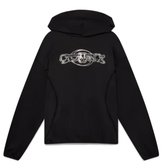 Oversized Panelli Kapüşonlu Sweatshirt