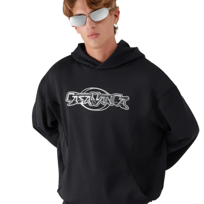 Oversized Panelli Kapüşonlu Sweatshirt Oversized Panelli Kapüşonlu Sweatshirt