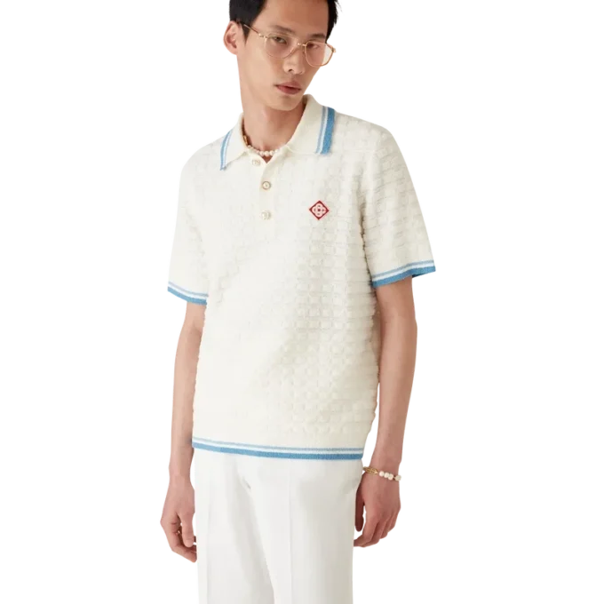 Pamuk Boucle Polo Gömlek Pamuk Boucle Polo Gömlek