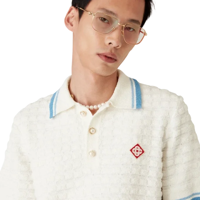 Pamuk Boucle Polo Gömlek Pamuk Boucle Polo Gömlek