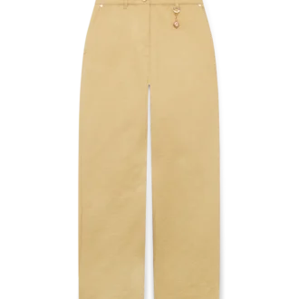 Pamuklu Monogram Jakarlı Pantolonlar
