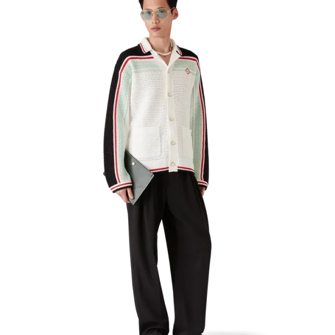 Pamuklu Tenis Kroşe Ceket Pamuklu Tenis Kroşe Ceket