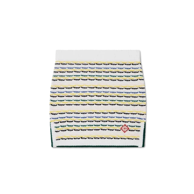 Pamuklu Tuck Stitch Örgü Mini Etek Pamuklu Tuck Stitch Örgü Mini Etek