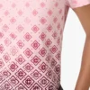 Patlıcan Rengi Gradyan Monogram Kısa Kollu Tişört