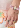 Pembe Düğümlü İnci Bileklik Pembe Düğümlü İnci Bileklik