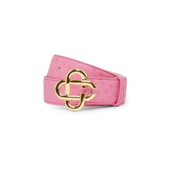 Pembe Kabartmalı Cc Logo Kemer
