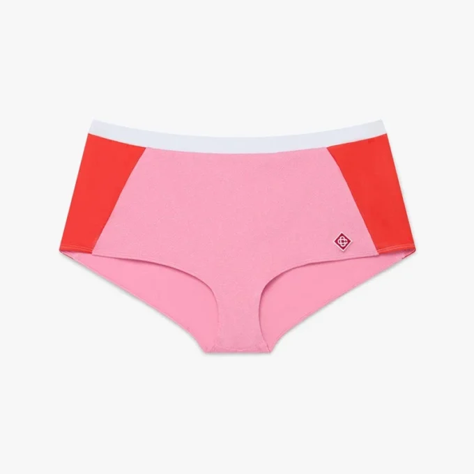 Pembe Monogram Bikini Şortu Pembe Monogram Bikini Şortu