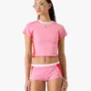 Pembe Monogram Kısa Kollu Rash Şortu Pembe Monogram Kısa Kollu Rash Şortu