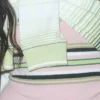 Pembe ve Yeşil Çizgili Dar Kesim Polo Yaka Tişört Pembe ve Yeşil Çizgili Dar Kesim Polo Yaka Tişört