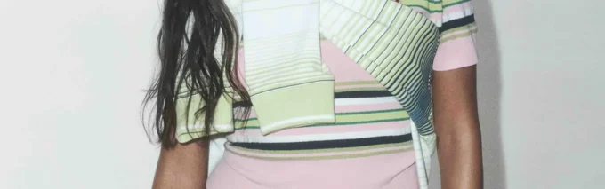 Pembe ve Yeşil Çizgili Dar Kesim Polo Yaka Tişört Pembe ve Yeşil Çizgili Dar Kesim Polo Yaka Tişört