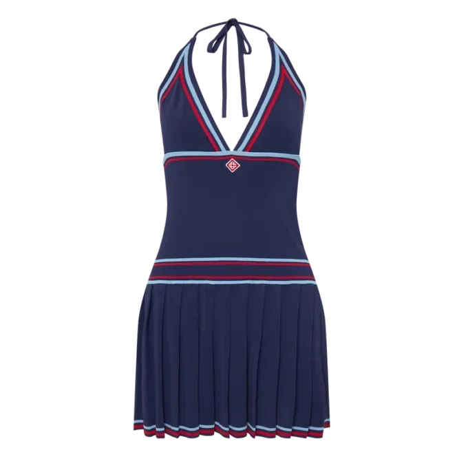 Pileli Halter Elbise Pileli Halter Elbise