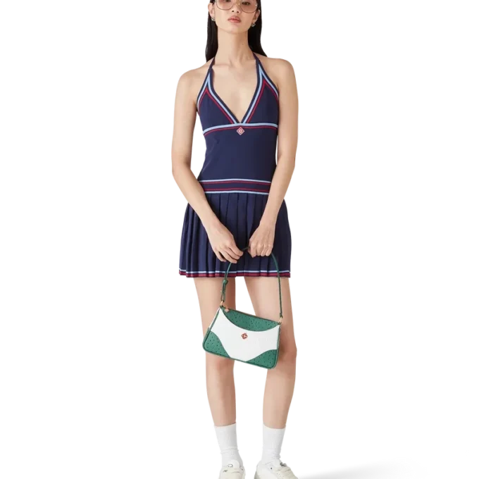 Pileli Halter Elbise Pileli Halter Elbise