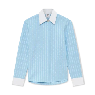 Pinstripe Laurel Uzun Kollu Gömlek