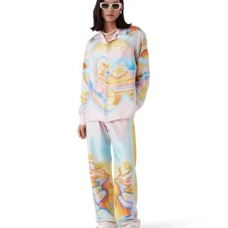 Psychedelic Nirvana İpek Pantolonlar