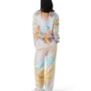 Psychedelic Nirvana Uzun Kollu İpek Gömlek
