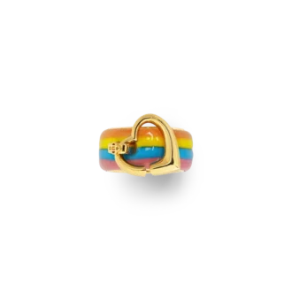 Rainbow Heart Yüzük