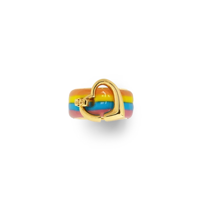 Rainbow Heart Yüzük