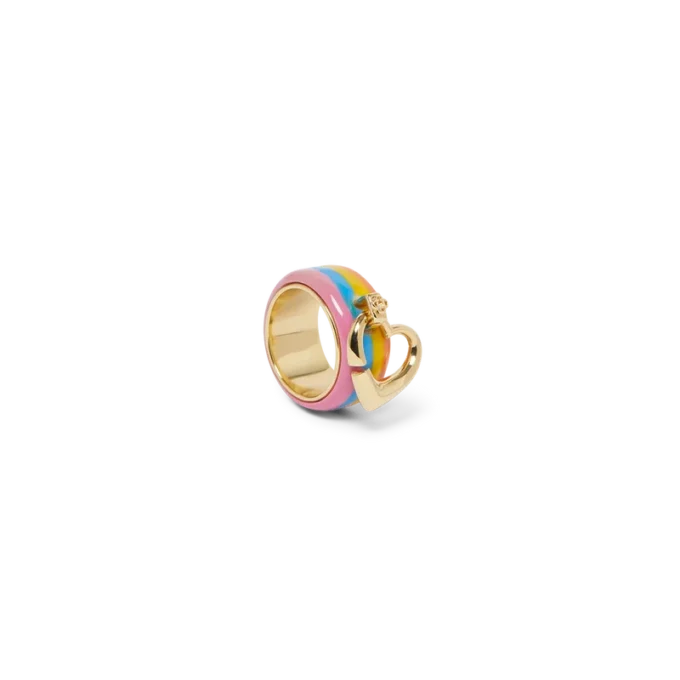 Rainbow Heart Yüzük