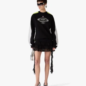 Renk Bloklu Uzun Kollu Sweatshirt