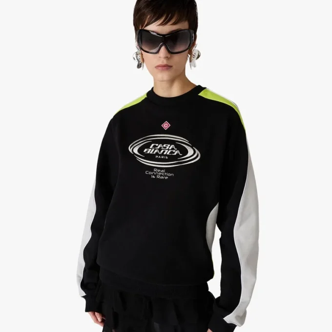 Renk Bloklu Uzun Kollu Sweatshirt Renk Bloklu Uzun Kollu Sweatshirt