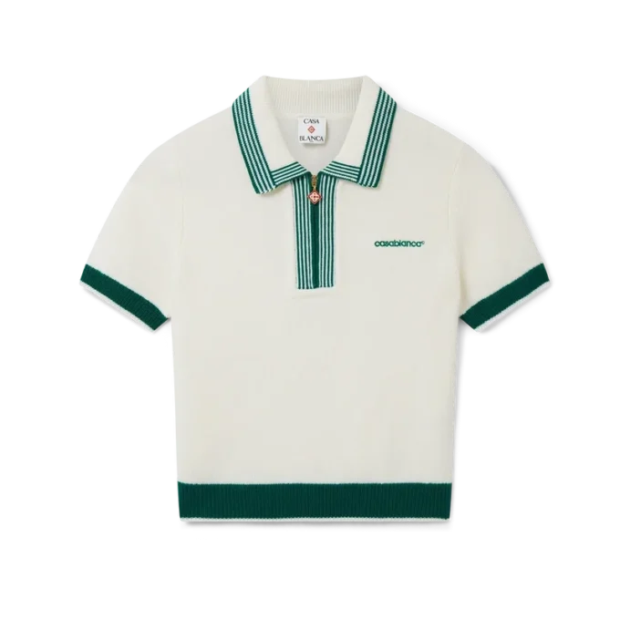 Örgü Tenis Polo Yaka Tişört