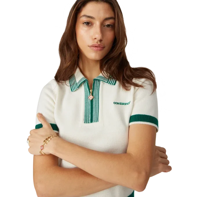 Örgü Tenis Polo Yaka Tişört