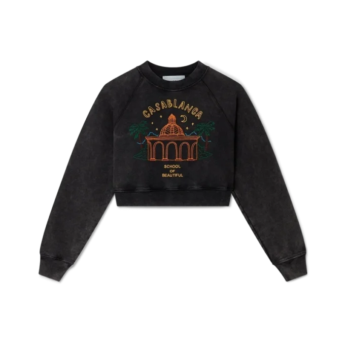 School of Beautiful Kısa Sweatshirt
