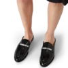 Siyah Bambu Slip-on Loafer