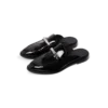 Siyah Bambu Slip-on Loafer