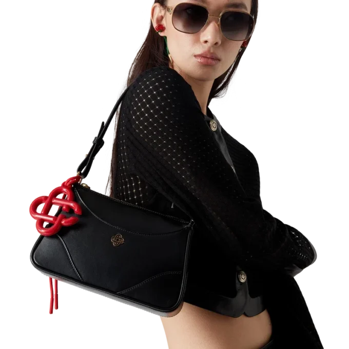 Siyah Jeanne Pochette Omuz Çantası Siyah Jeanne Pochette Omuz Çantası