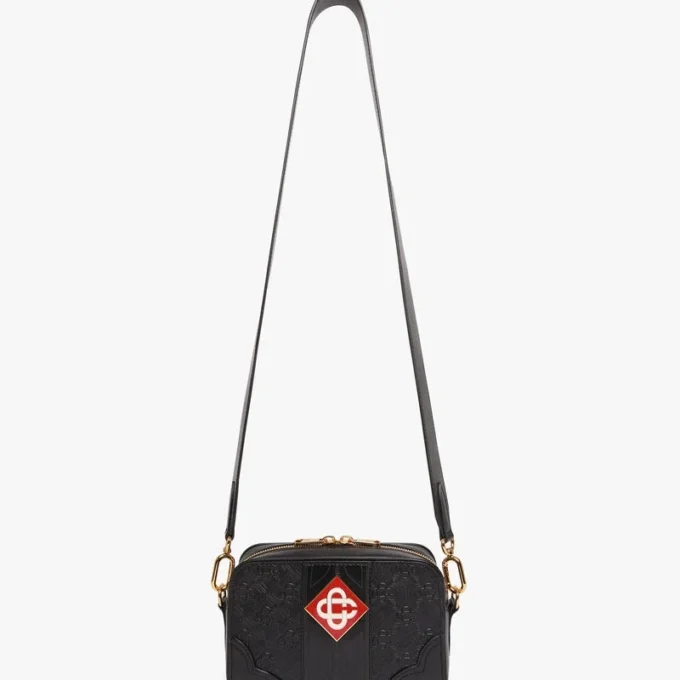 Siyah Monogram Çapraz Askılı Çanta