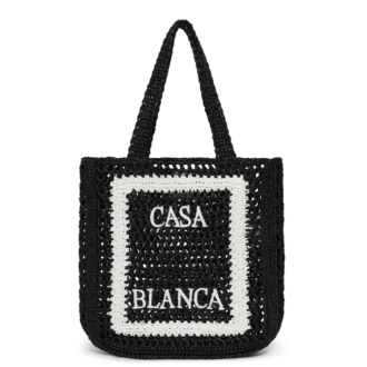 Siyah Rafya Tote