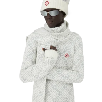 Ski Monogram Mohair Eşarp