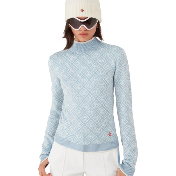 Ski Monogram Yüksek Yakalı Üst Ski Monogram Yüksek Yakalı Üst