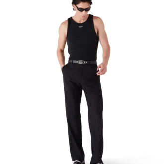 Soluk Renkli Nervürlü Tank Top