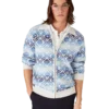 Space Dye Monogram Uzun Kollu Merinos Hırka