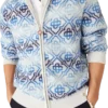 Space Dye Monogram Uzun Kollu Merinos Hırka