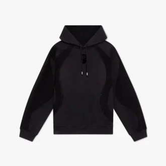 Squash Logo Flok Baskılı Kapüşonlu Sweatshirt