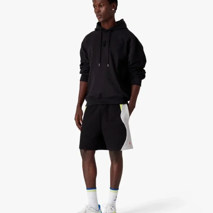 Squash Logo Flok Baskılı Kapüşonlu Sweatshirt Squash Logo Flok Baskılı Kapüşonlu Sweatshirt