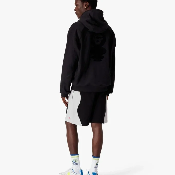 Squash Logo Flok Baskılı Kapüşonlu Sweatshirt Squash Logo Flok Baskılı Kapüşonlu Sweatshirt