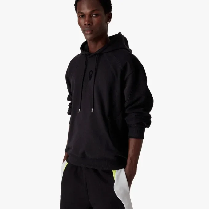 Squash Logo Flok Baskılı Kapüşonlu Sweatshirt Squash Logo Flok Baskılı Kapüşonlu Sweatshirt