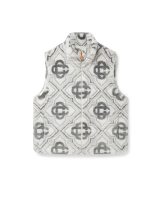 Suni Kürk Monogram Yelek