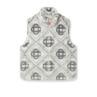 Suni Kürk Monogram Yelek