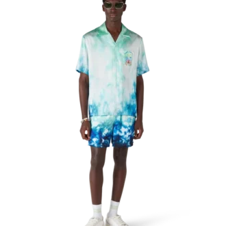 Surf Lotus Kısa Kollu İpek Gömlek Şortlar